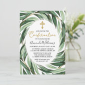 Elegante botanische Bestätigung Einladung (Stehend Vorderseite)