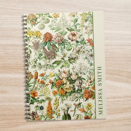 Elegante botanische Blume Notizblock
