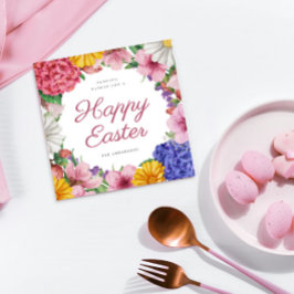 Elegante Botanische Blume Ostern Ferienwohnung Kar Feiertagskarte