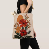 Elegante botanische Blumen-Tasche Tasche (Von Nahem)