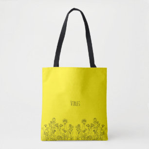 Elegante Botanische Blumendesign-Tasche Tasche