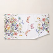 Elegante Botanische Blumenmuster Badhandtuch Set (Handtuch)