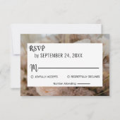 Elegante Botanische Bouquet-Rose Blumenzehen RSVP Karte (Vorderseite)