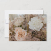 Elegante Botanische Bouquet-Rose Blumenzehen RSVP Karte (Rückseite)