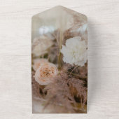 Elegante botanische Bouquet Rose Blumenzwiebelhoch All In One Einladung (Außenbereich)