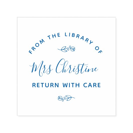 Elegante botanische Briefmarke Permastempel (Design)