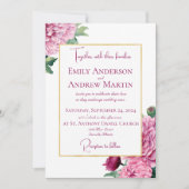 Elegante Botanische Christusfeiern Hochzeit Einladung (Vorderseite)