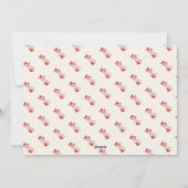 elegante botanische Collagen Feiertagskarte (Rückseite)