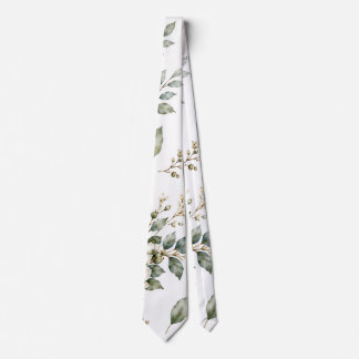 Elegante botanische Eukalyptus-Krawatte Krawatte