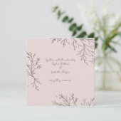 Elegante botanische Flachkarte (Stehend Vorderseite)