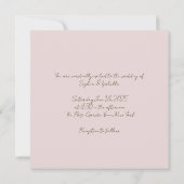 Elegante botanische Flachkarte (Rückseite)