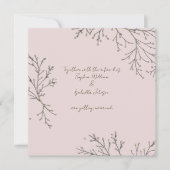 Elegante botanische Flachkarte (Vorderseite)