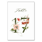 Elegante Botanische Flora Nr. 17, Tischnummer (Rückseite)