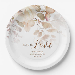 Elegante botanische florale Brautparty Pappteller