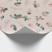 Elegante botanische Foliage Geschenkpapier (Ecke)