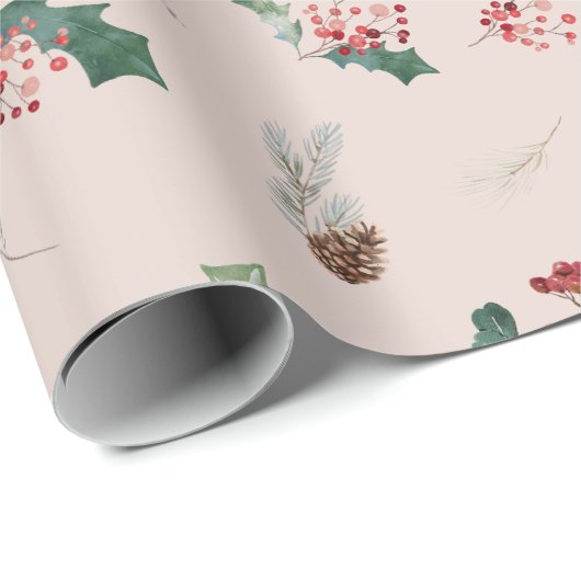 Elegante botanische Foliage Geschenkpapier (Rolleneckpunkt)