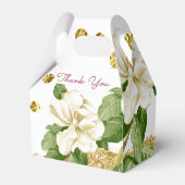 Elegante Botanische Gastgeschenk Hochzeit Geschenkschachtel (Rückseite)