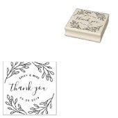 Elegante botanische Gastgeschenk Hochzeit Vielen D Gummistempel (Stempel)