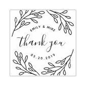 Elegante botanische Gastgeschenk Hochzeit Vielen D Gummistempel (Prägung)