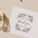 Elegante botanische Gastgeschenk Hochzeit Vielen D Gummistempel<br><div class="desc">Maßgeschneiderte Gastgeschenk Hochzeit dank Briefmarke mit modernem elegantem,  handgezeichnet Blätter und Zweig-Design. Personalisieren Sie mit Braut- und Bräutigam/Paarnamen und Hochzeitstermin für eine Touch des Stils auf Hochzeitskarten,  Einladungen,  Liebesmarken,  Geschenke und vieles mehr.</div>