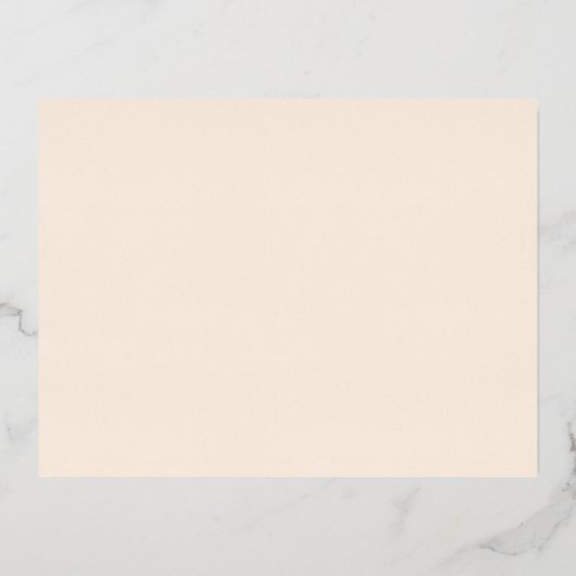 Elegante Botanische Herbstkarte Boho Wedding RSVP Folie Einladungspostkarte (Rückseite)