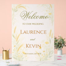 Elegante botanische Hochzeit