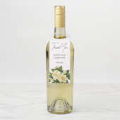 Elegante, botanische Hochzeit Flaschenanhänger (Auf Flasche)