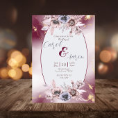 elegante botanische Hochzeit Flyer