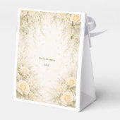 Elegante botanische Hochzeit Geschenkschachtel (Rückseite)