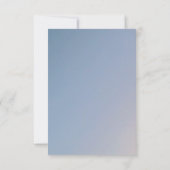 Elegante, botanische Hochzeit RSVP Karte (Rückseite)