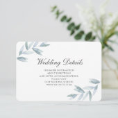 Elegante botanische Hochzeiten in Aquarellen RSVP Karte (Stehend Vorderseite)