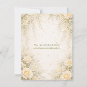 Elegante botanische Hochzeits‑Save‑the‑Date Save The Date (Rückseite)