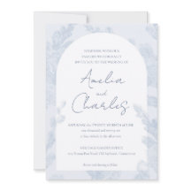 Elegante botanische Hochzeitseinladung