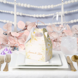 Elegante botanische Hochzeitseinladung Geschenkschachtel