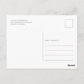Elegante botanische Hochzeitsfeier Postkarte (Rückseite)