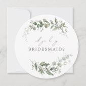 Elegante Botanische Hochzeitshilfekarte Einladung (Vorderseite)