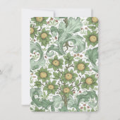 Elegante botanische Hochzeitskarte Einladung (Rückseite)