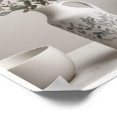 Elegante botanische Illustrationen lavender Wallar Poster (Ecke)