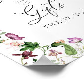 Elegante botanische Karten und Geschenkplakate Poster (Ecke)