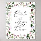 Elegante botanische Karten und Geschenkplakate Poster (Vorne)