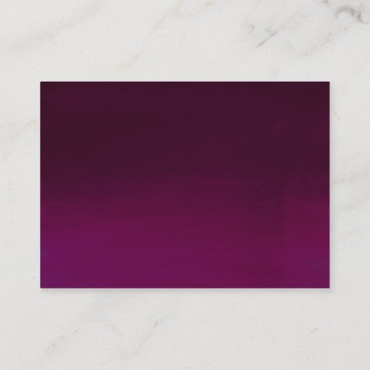 Elegante Botanische Küche bringen Sie eine Babydus Begleitkarte (Rückseite)