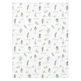 Elegante botanische Küche Tischdecke