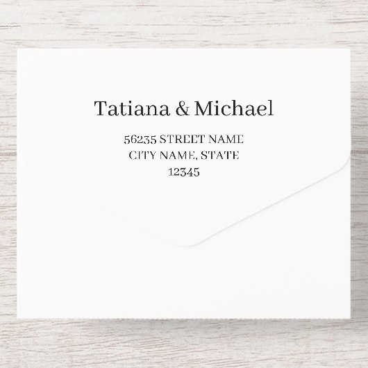 elegante botanische Monogramm-Schleifen Hochzeitgo All-in-One-Einladung (Rückseite)