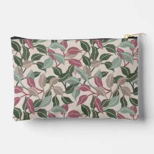 Elegante botanische Muster mit raffinierter Blatts Zubehörtasche