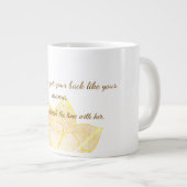 Elegante botanische Muttertagsgeschenktasse Jumbo-Tasse (Vorderseite Rechts)