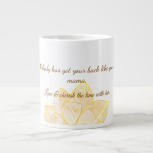 Elegante botanische Muttertagsgeschenktasse Jumbo-Tasse