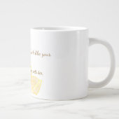 Elegante botanische Muttertagsgeschenktasse Jumbo-Tasse (Rechts)