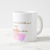 Elegante botanische Muttertagsgeschenktasse Jumbo-Tasse (Vorderseite Rechts)