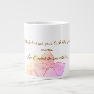 Elegante botanische Muttertagsgeschenktasse Jumbo-Tasse