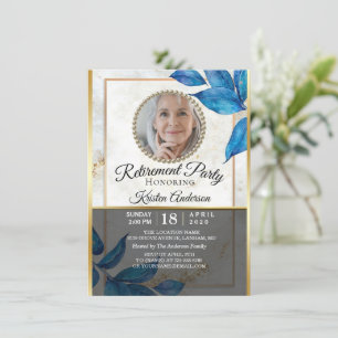 Elegante botanische Party Einladung